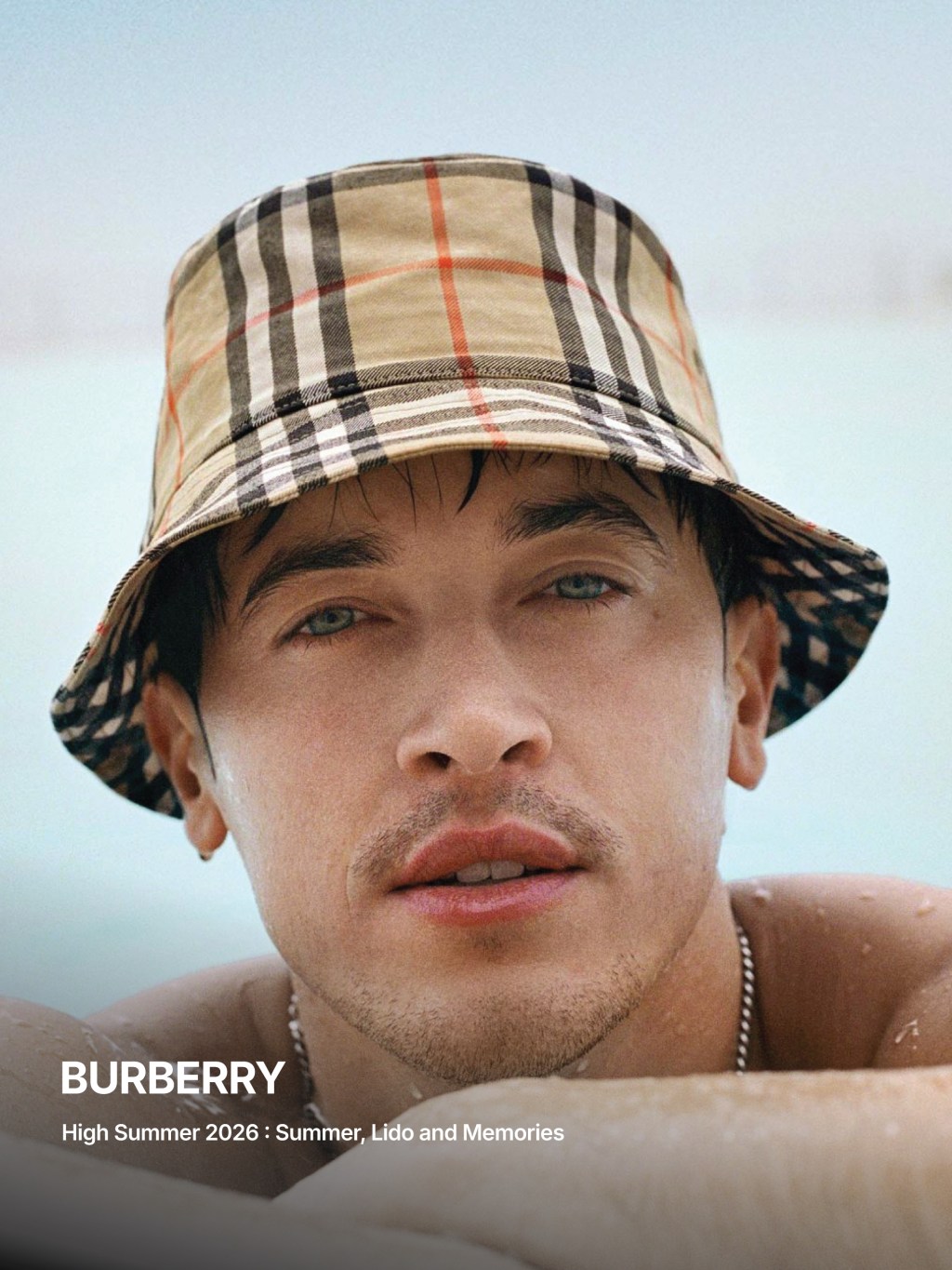 Burberry High Summer 2026 campaign lido outdoor pool British summer